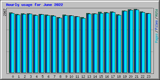 Hourly usage for June 2022