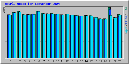 Hourly usage for September 2024