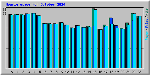 Hourly usage for October 2024