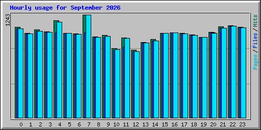 Hourly usage for September 2026